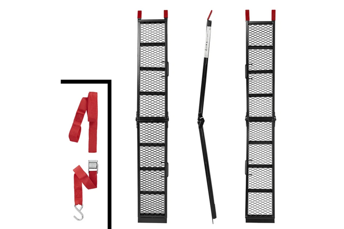 ProPlus 390094 salokāmas tērauda rampas piekabēm 203 cm 680 kg 2 gabalu komplekts