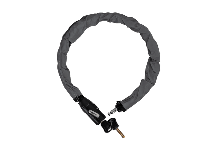 Велосипедный замок PROFEX Reflex из стали с защитой от взлома, длина 70 см.