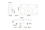 Фонарь задний ASPÖCK Multipoint V, 7 функций, левый