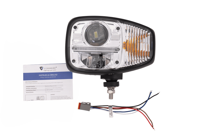 TT Technology TT.16611-L+TT.16611-P LED priekšējie lukturi, 3 funkcijas, 23xLED, 2350lm, pa kreisi+pa labi, JCB/Cat/Manitou/Volvo/Terex traktoriem