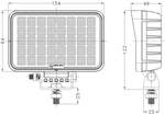 LED darba lampas atstarotājs TT TECHNOLOGY TT.13340 40xLED 3200lm taisnstūrveida