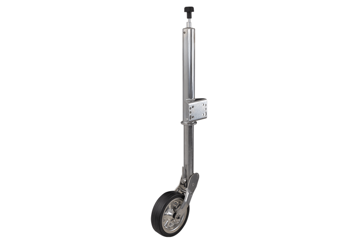KNOTT ATK60 pastiprināts žokeja ritenis ar rokturi 350kg 60mm 785-1020mm
