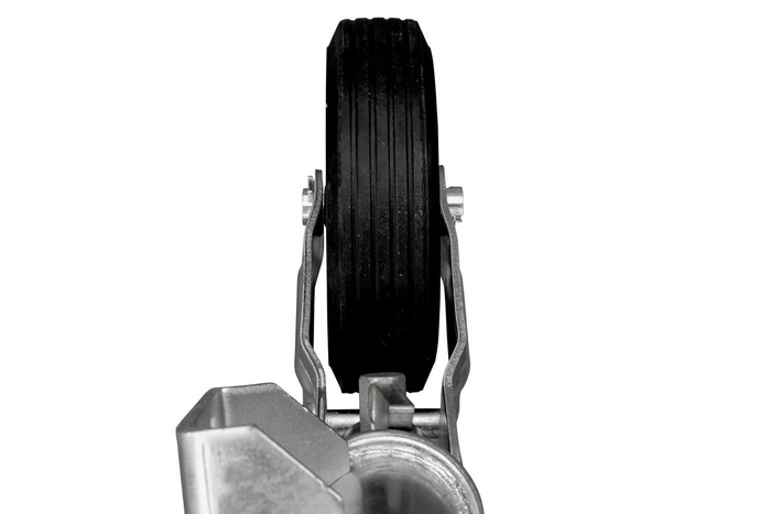 UNITRAILER automātiskais žokeja ritenis ar rokturi 250kg 60mm 785-955mm