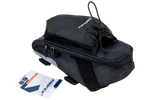 Велосипедная сумка PROFEX 82318 Long Black Lux с карманом для бутылки.