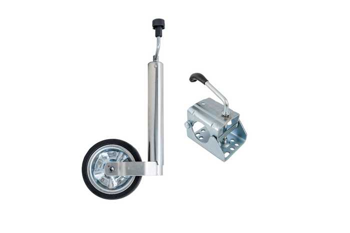 Опорное колесо с зажимом KNOTT TK60+KLE60 250 кг 60 мм 530-760 мм
