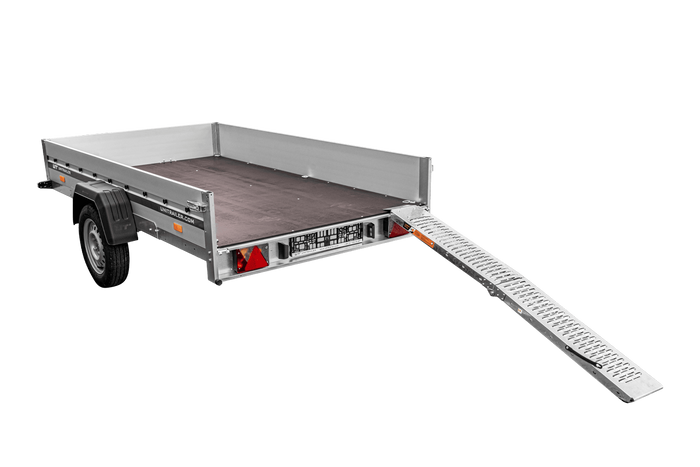 UNITRAILER ALR004B salokāma tērauda rampa piekabei 190 cm 200 kg