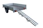 UNITRAILER ALR002 salokāma alumīnija rampa piekabei 221cm 340kg ar siksnu