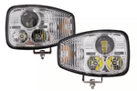 Светодиодные фары TT Technology TT.16610-L+TT.16610-P, 3 режима работы, 21 светодиод, 4450 лм, левая и правая, для экскаваторов JCB/Cat/Manitou/Volvo/Terex.