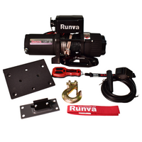 Elektriskā vinča piekabei RUNVA EWP3500A 12V 1588kg ar 12,8m trosi