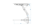 ProPlus 361506 izvelkams stūra atbalsta stabilizators 1100 kg piekabei, 495 mm