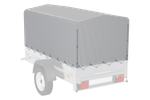 Чехол на раму тент h-800 UNITRAILER для прицепа 200х106см GARDEN 200 KIPP