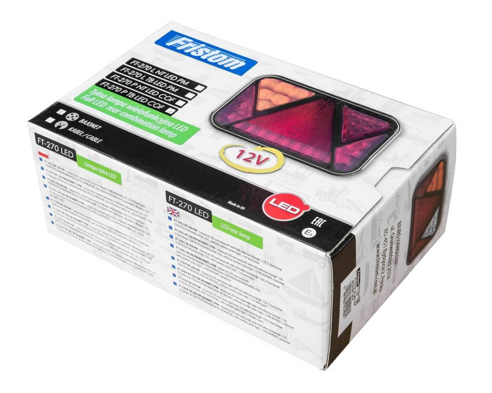 Aizmugurējie lukturi FRISTOM FT-270 LED 7 funkcijas pa kreisi+pa labi